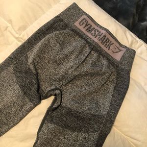 Gymshark Flex High Waisted Leggings - Grey/Pink